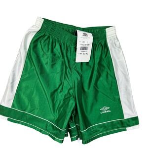 Umbro Vintage Team Shorts Adult S Green White Soccer Athletic Retro 90s USA